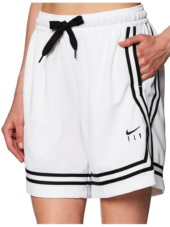 Nike Pants - Nike Women’s White Fly Crossover Basketball Shorts with Black Trim Size Small